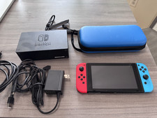 Nintendo Switch 32GB Gray Console with Neon Red and Neon Blue Joy