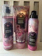 Bath  Body Works Halloween GHOUL FRIEND X3 Fine Fragrance Mist, Cream, Fizz Set