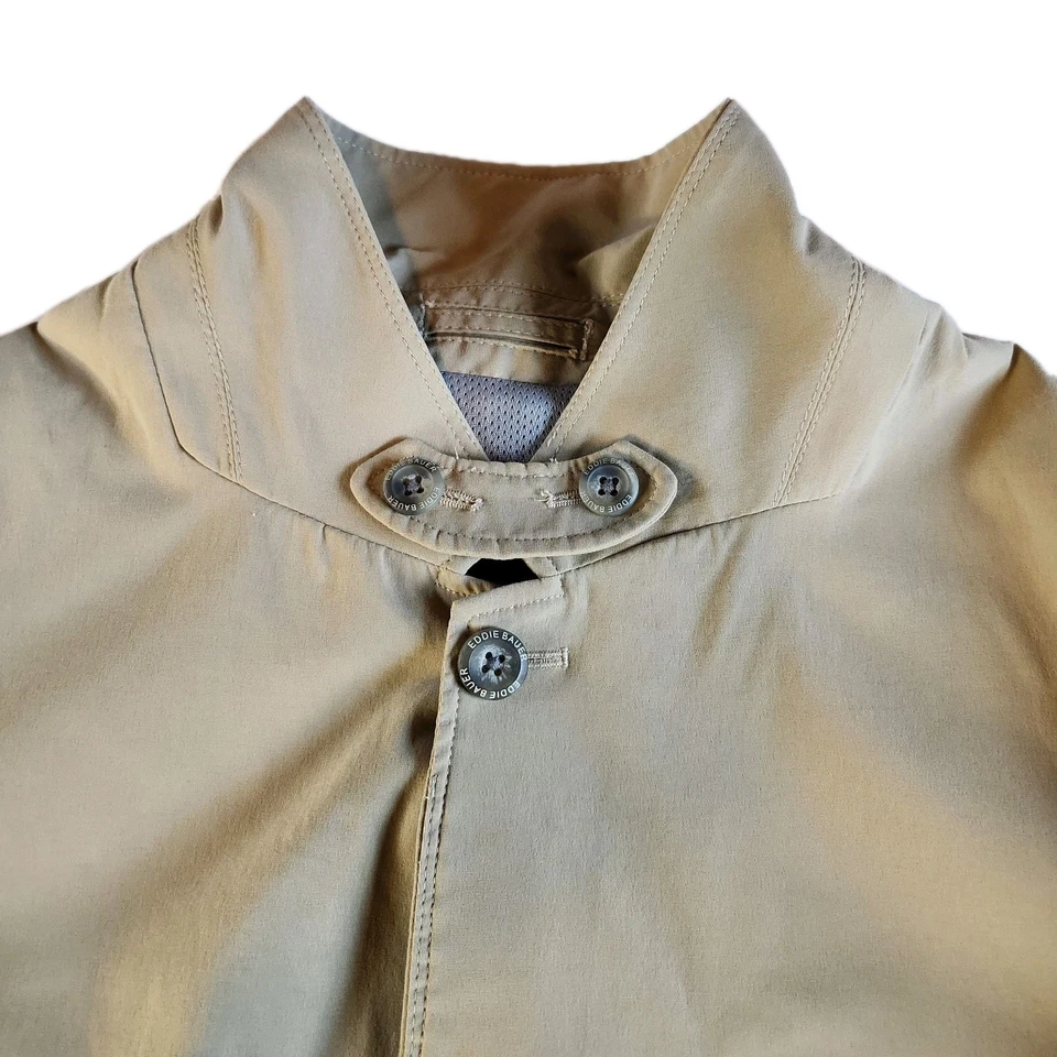 Blazer Chaqueta Abrigo Blazer Utilitario Eddie Bauer Travex Para Hombres 50R XXL Beige Nylon Foto 3 de 4
