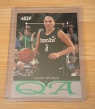 2004 DIANA TAURASI Rookie RC Sage Hit Insert Emerald Green Q & A # Q3 GOAT 
