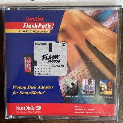 SanDisk SmartDisk Flash Path Smart Media Media Card Reader 3.5  Floppy Adapter