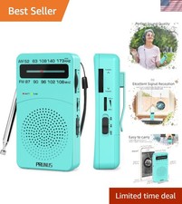 Battery Operated AM/FM Radio with Excellent Reception   Perfect for Outdoors
