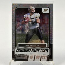 2021 CONTENDERS DRAFT DREW BREES CONFERENCE FINALS TICKET HOLO 29/99 SP NM Card