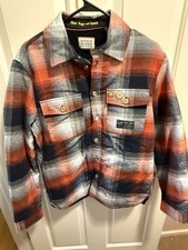 Scotch & Soda Mens Plaid Sherpa-Lined Button ...