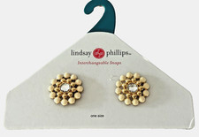 Lindsay Phillips interchangable snaps White Beaded Round One Size