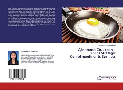 Ajinomoto Co. Japan - CSR's Strategic Complimenting Its Business Hemaloshinee Va