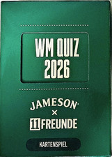 JAMESON WM QUIZ 2026 JAMESON X 11 FREUNDE KARTENSPIEL NEU OVP ORIGINAL