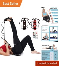 Durable Yoga Stretching Strap for Alleviating Hip, Thigh, and Calf Discomfort