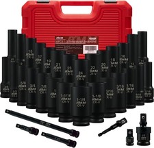 12 Drive Deep Impact Socket Set 35-piece Socket Set Sae 38 To 1-14 Inch 12 Drive Deep Impact Socket Set 35-piece Socket Set Sae 38 To 1-14 Inch