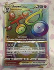 Pokémon TCG Unown VSTAR 199/195 Silver Tempest Secret Holo FA