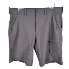 NEW Huk Next Level 10.5 Shorts Fishing H2000171 Mens XL Iron Stretch 65