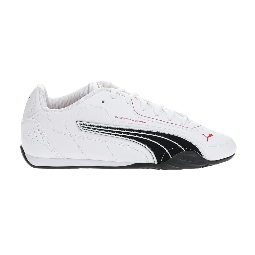 PUMA Scuderia Ferrari Catch Lace Up Mens White Sneakers Casual Shoes 30898602