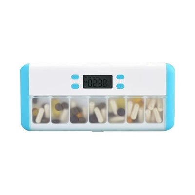 Pillen Organizer Elektronische Timing Erinnerung Aufbewahrungsbox Timer Woche Pillen8549