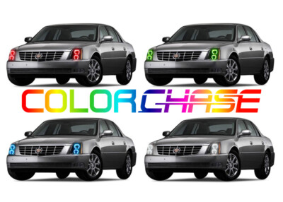 Color Chasing LED Headlight Flow Halo kit for Cadillac DTS 06-11