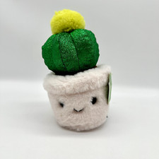 NEW FAO Schwarz 7" Sparklers Plant Golden Ball Cactus Toy Plush SOFT