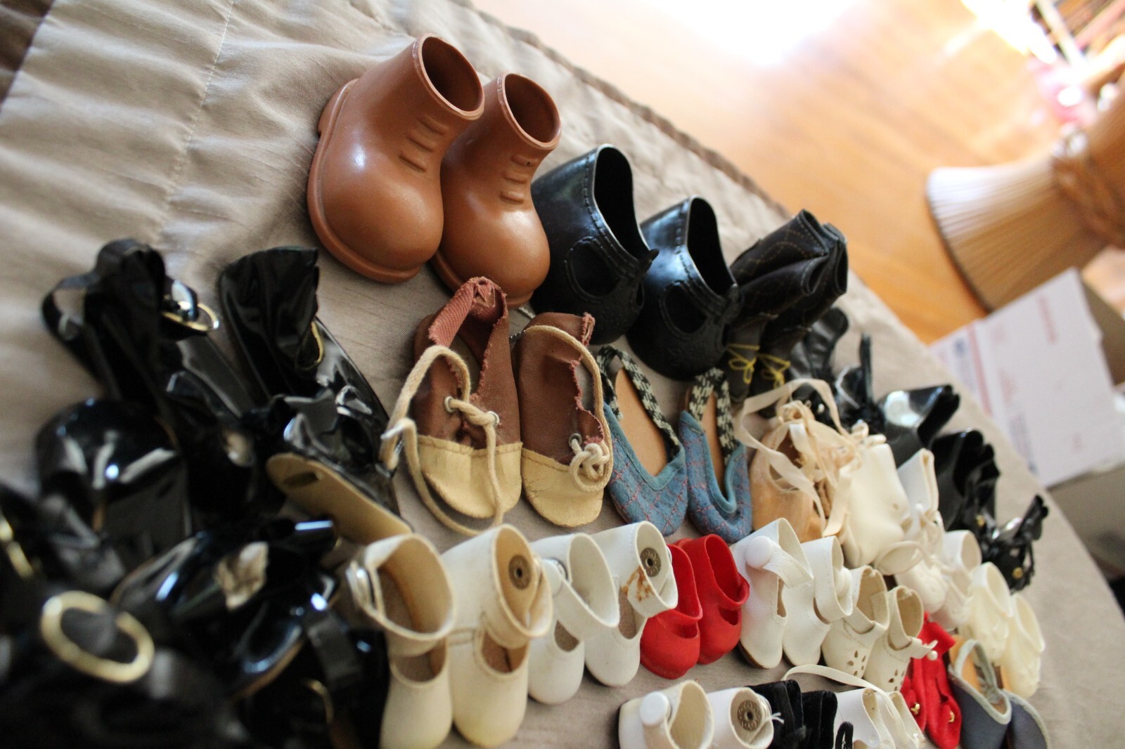 Big Vintage Baby Doll Shoe Lot 30 Pairs Great Variety eBay
