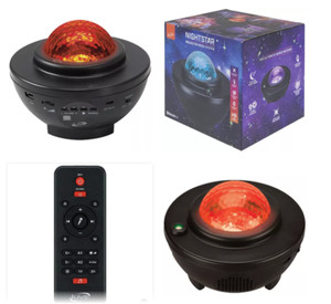 iLive NightStar Projector with Wireless Speaker - Color and Music