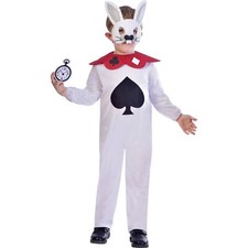 Curious White Rabbit Alice in Wonderland Costume Age 9-10 Years