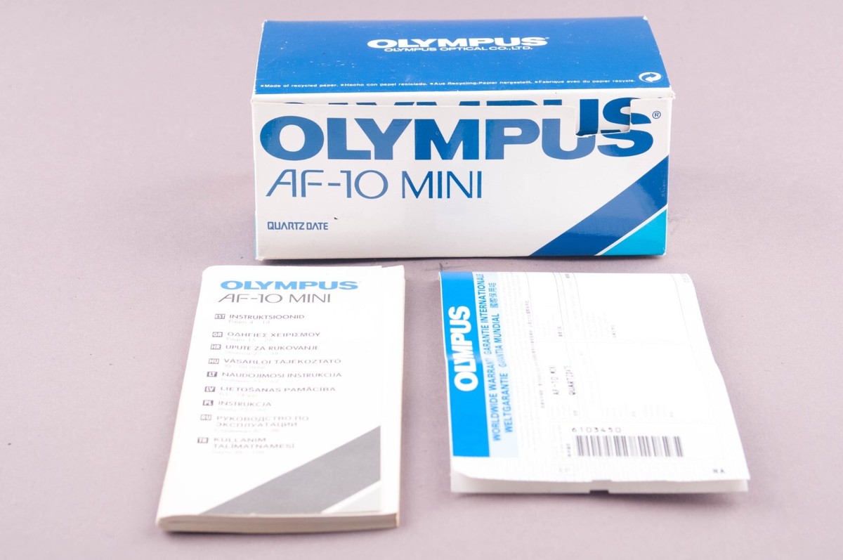 Olympus AF-10 Mini Quartz Date Point & Shoot Film Camera Box | eBay