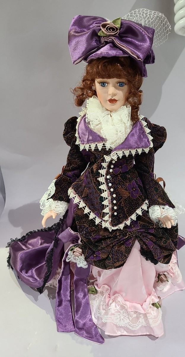406 COLLECTOR'S CHOICE PORCELAIN VICTORIAN STYLE DOLL ♡ 20