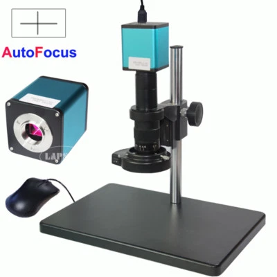 LAPSUN 1080P 60FPS HDMI 180X Industru Auto focus Microscope Set Stand Lens Sony IMX 290