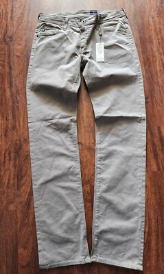 ADRIANO GOLDSCHMIED THE MATCHBOX SLIM STRAIGHT PANTS COLOR GRAY HLE SIZE...