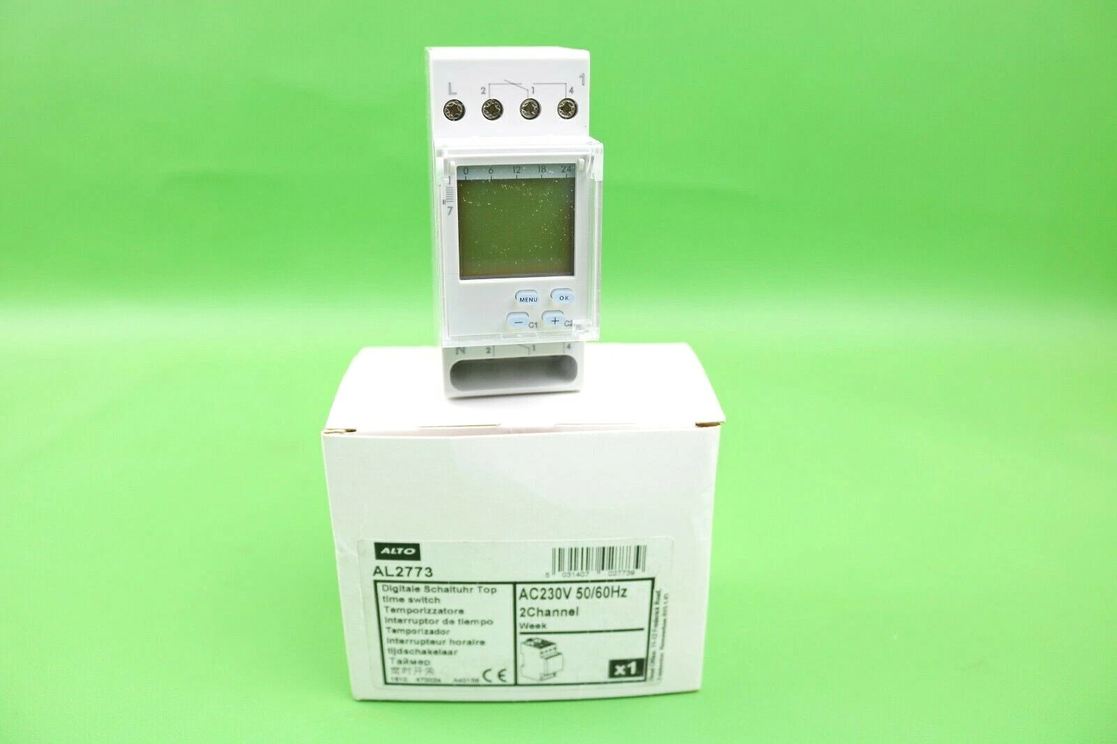 Alto 2 Channel Digital Weekly Timeswitch DIN AL2773 (G227)