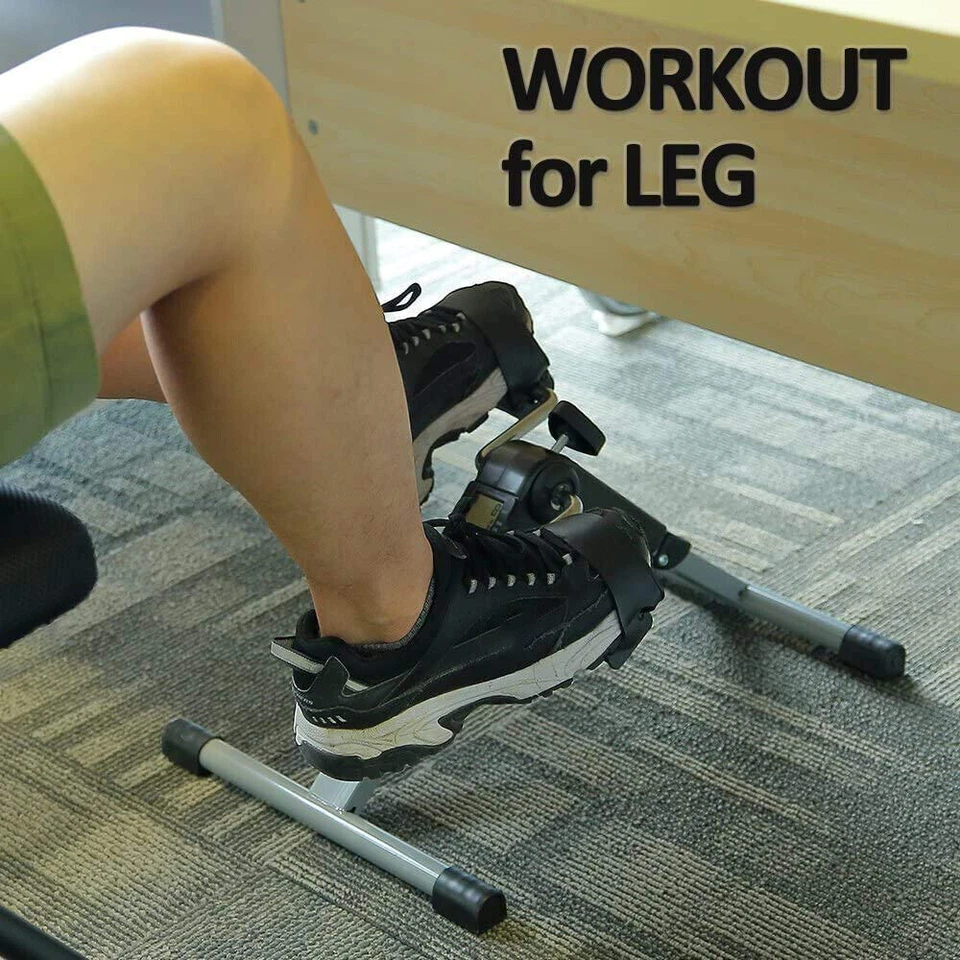 Folding Mini Pedal Exerciser Aerobic Exercise Bike LCD Display Stationary Home - Image 3 of 4