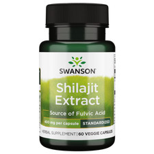 Swanson Shilajit Extract 400 mg 60 Veggie Capsules