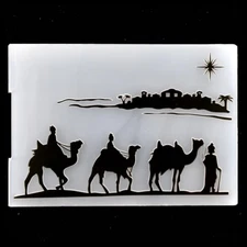 Mirage Camel Background Plastic Embossing Folders for Card Making Scrapbooking a