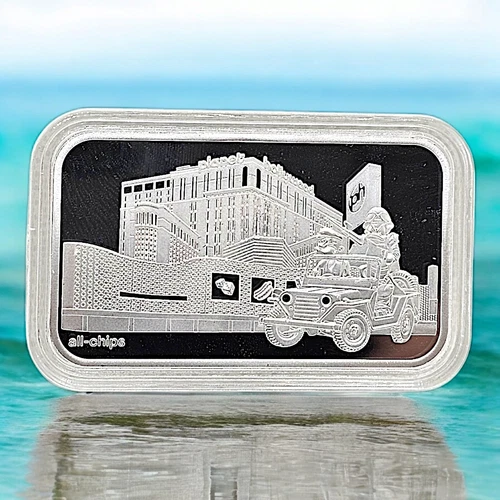 All-Chips Gangster Scrooge Planet Hollywood 1 oz .999 Proof Silver Bar #46/100