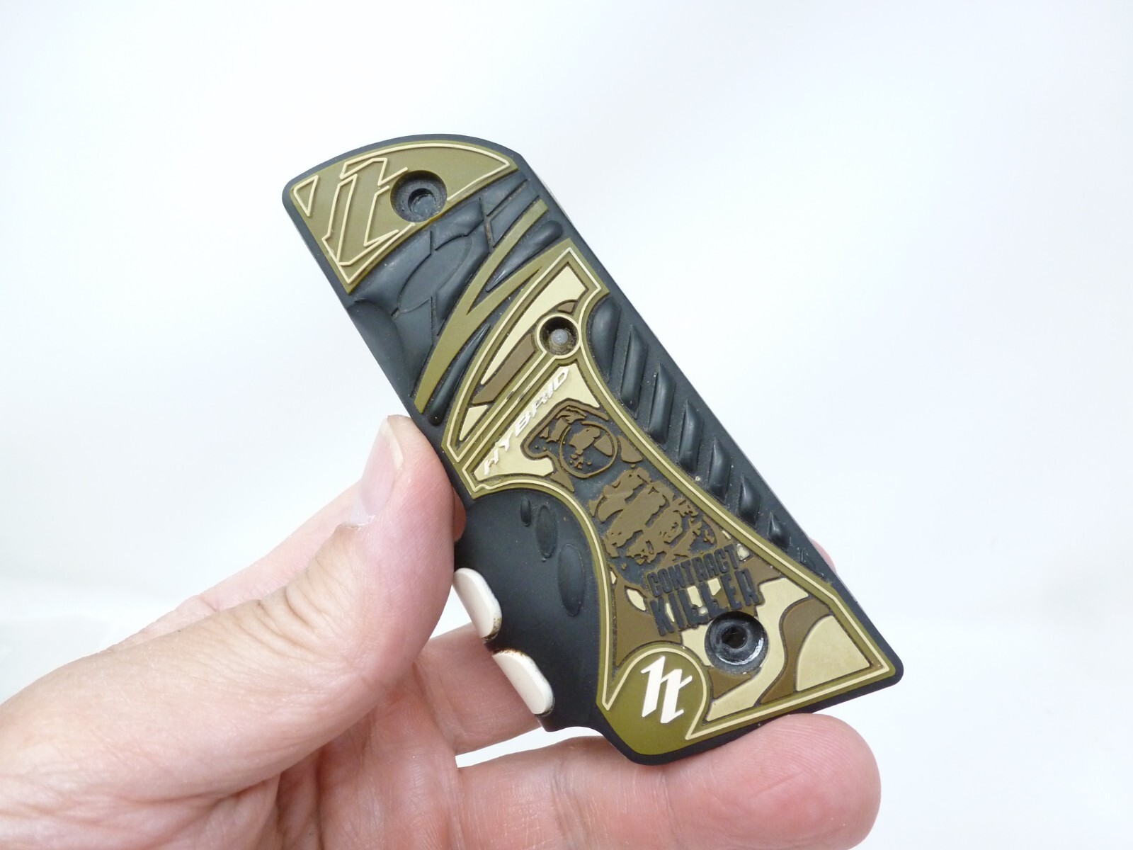 HYBRID CONTRACT KILLER GRIPS CAMO OLIVE 45 TRIGGER FRAME AUTOCOCKER