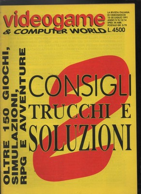 VIDEOGAME COMPUTER WORLD 1991 consigli trucchi e soluzioni