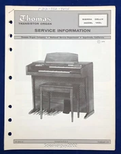 Original Thomas Organ / Sierra Delux 145L / Service Information - Manual