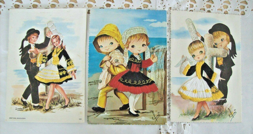Brodées - CARTE BRODEES D EPOQUE