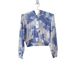 NWT SOCIALITE M Tie Dye Cropped Long Sleeve Hoodie