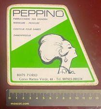 Adesivo anni 80 - NAPOLI - Peppino parrucchiere per signora