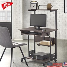Mobile Computer Tower Removable Shelf Storage...
