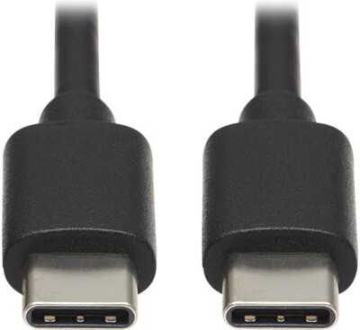 TRIPP LITE USB-C Cable (M/M) -Thunderbolt 60W 3ft PD Charging, Black-U040-003-C