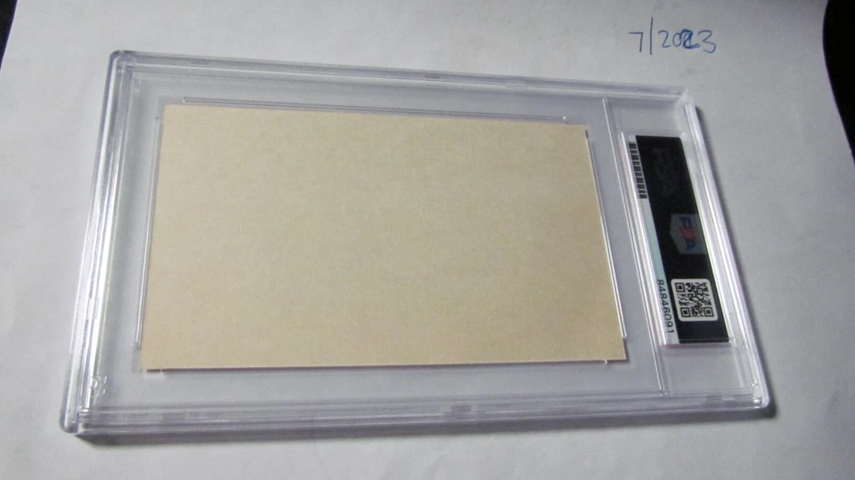 Ron Santo signed Index Card PSA Certified - Image 3 of 3