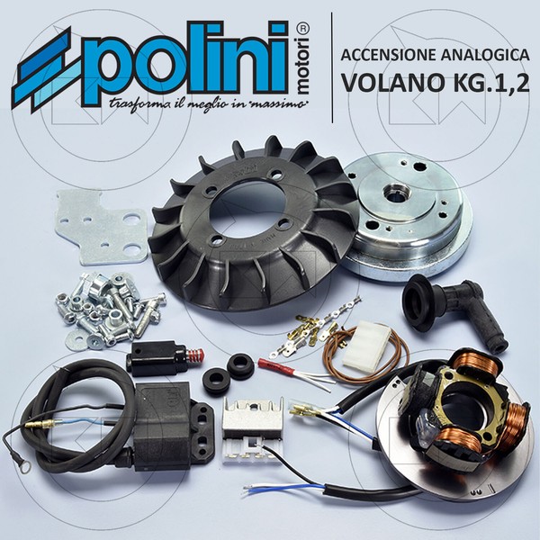 Set ZüNdung Polini Kegel D.20 Schwungrad 1,2 KG Piaggio Vespa 50 Letzte A 125-image