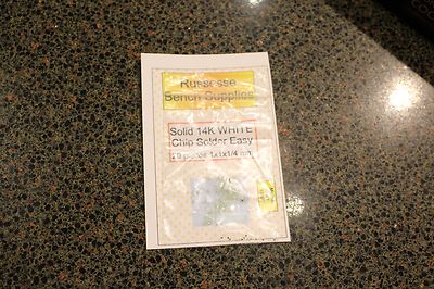 Solid 14k WHITE gold solder chips 20 of 1x1x1/4 mm Easy density melt 1340 deg 