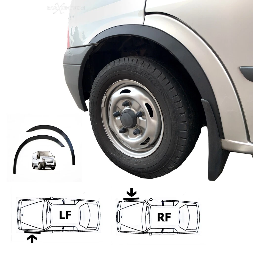 FORD TRANSIT Mk7 Front wing wheel arch trims Matt Black styling
