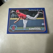 2024 Topps Series 2 Royal Blue 388 Patrick Sandoval, Los Angeles Angels