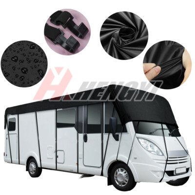 Bâche Imperméable Pour Camping-car Et Caravane 5x3 M - Protection Toit Noir