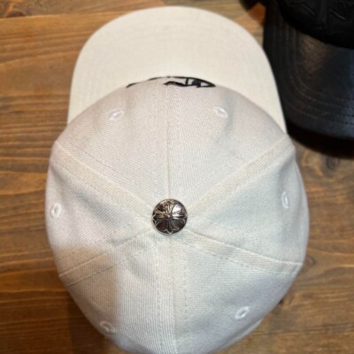 CHROME HEARTS CH logo Baseball cap wool color White size 7 1/2