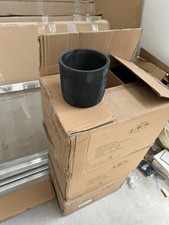 concrete plant pot 13cm anthracite charcoal grey