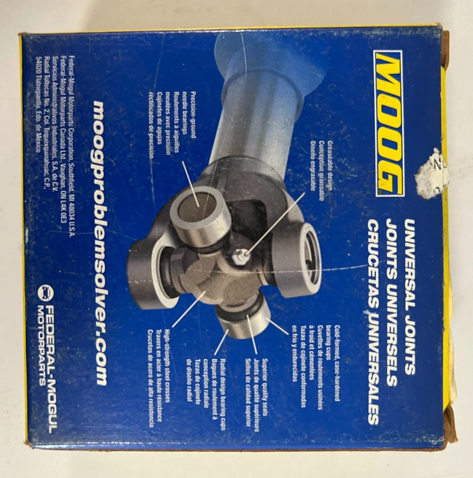Juntas universales Moog 650 para Dodge Ram Ford Serie F y Excursion 1999-2010 nuevas Foto 2 de 2