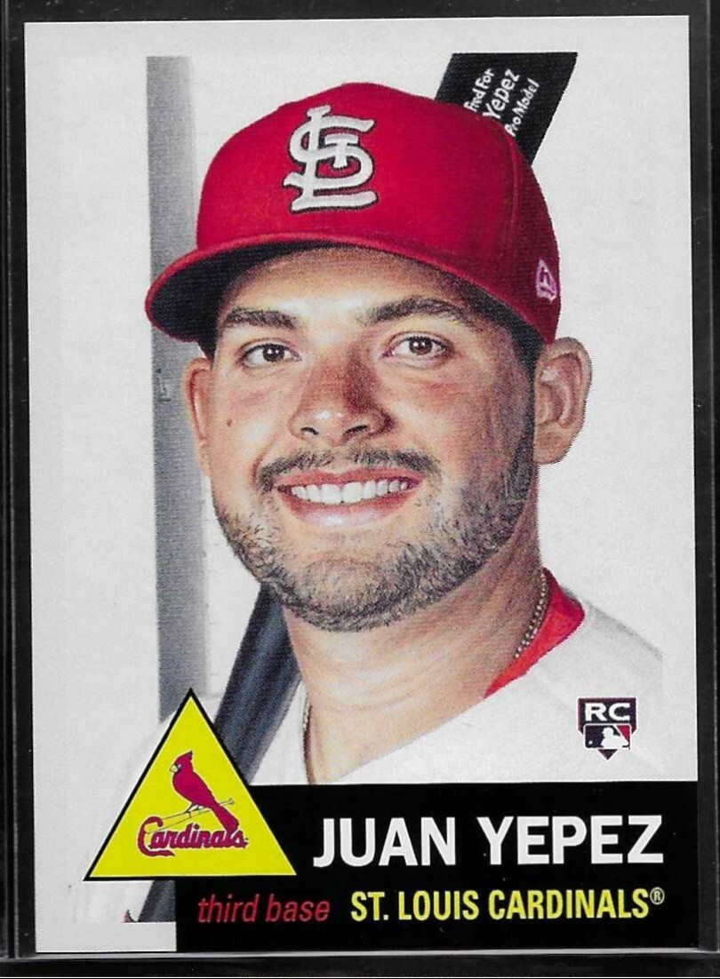 2022 TOPPS LIVING SET # 541 JUAN YEPEZ Rookie St. Louis Cardinals 1,929 PR a
