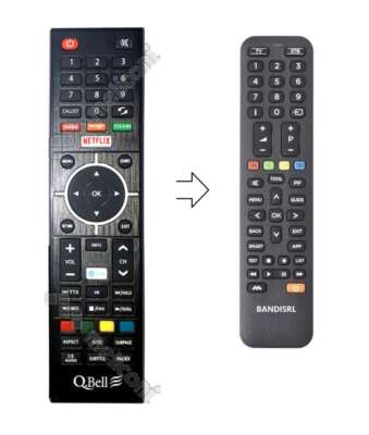 Télécommande Compatible pour Q. Bell QT32A02 Comme Dans Photo
